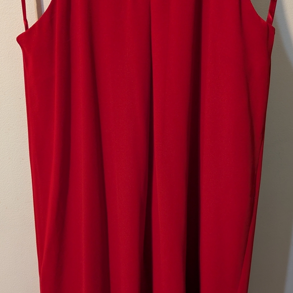 Monteau Elegant Red Dress Size S - Picture 2 of 5